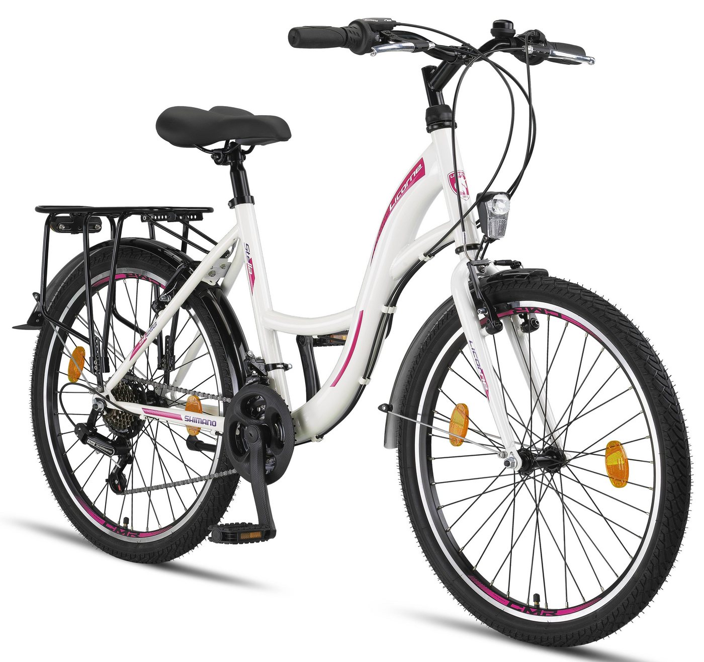 Licorne Bike Cityrad Licorne Stella Premium Citybike 20–28 Zoll, 21 Gang Hollandrad