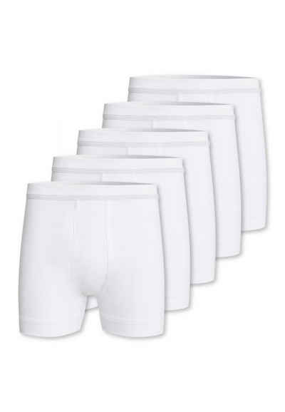 conta Retro Boxer 5er Pack Doppelripp (Spar-Set, 5-St) Unterhose kurz - Baumwolle - Mit Eingriff - Formstabil, Pflegeleicht