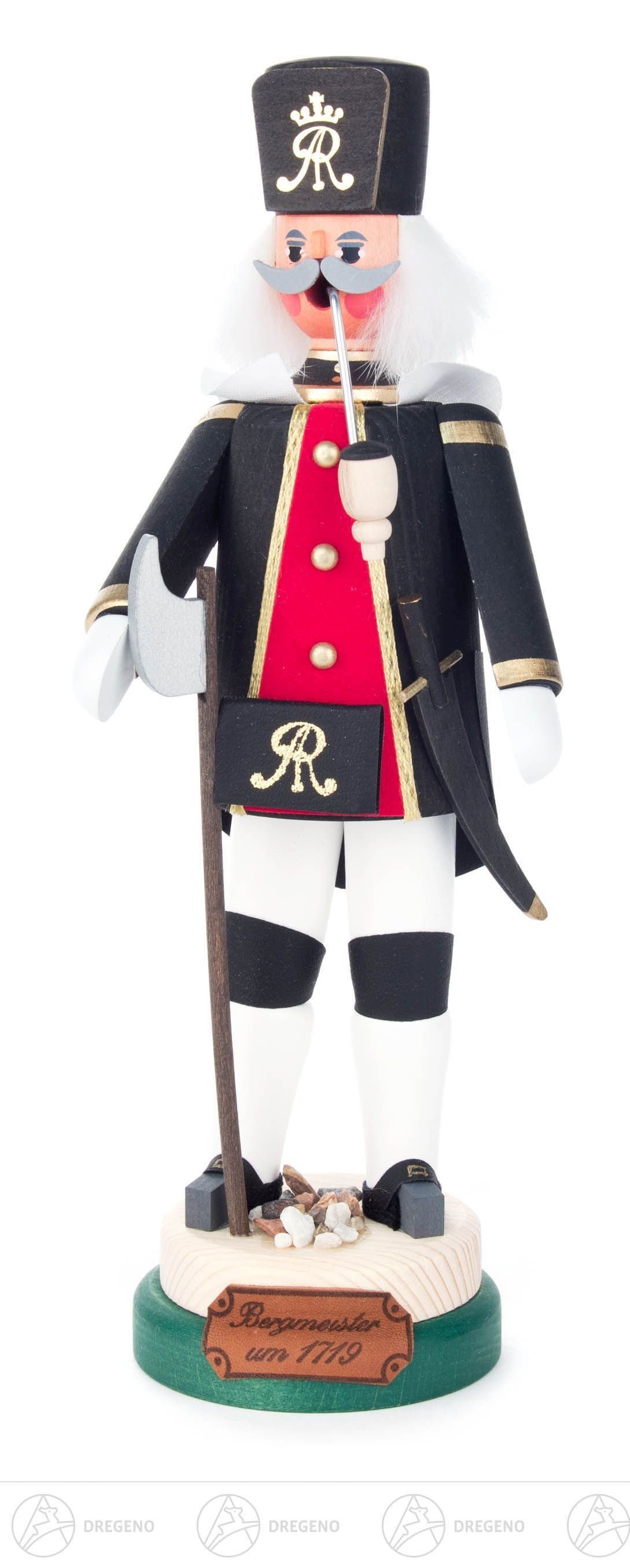 Räuchermännchen Räuchermann Bergmeister um 1719 Breite x Höhe x Tiefe 9 cmx26,5 cmx7