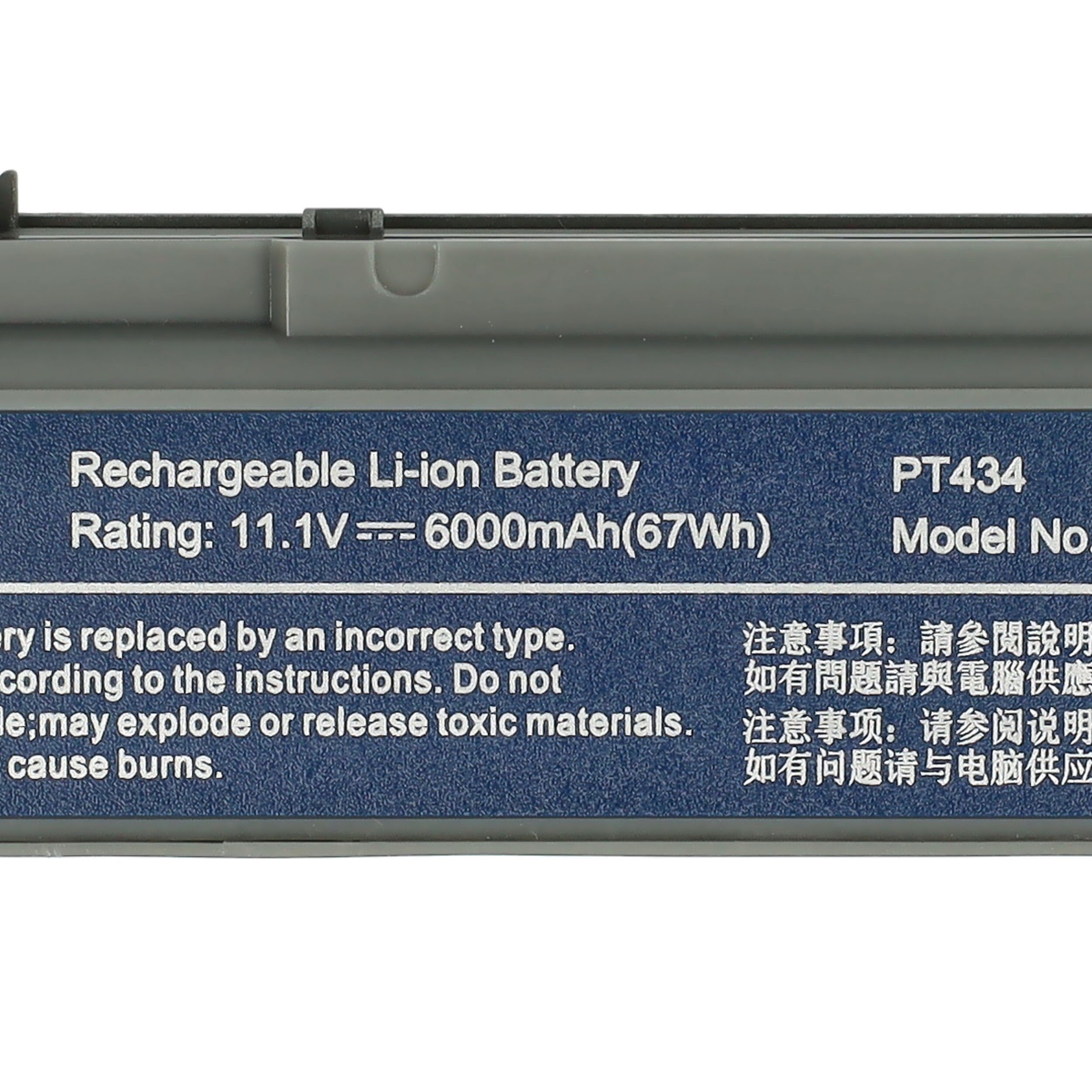 6000 Extensilo M2400, (11,1 M4500 Laptop-Akku kompatibel M4400, V) mAh Precision Dell Li-Ion mit