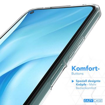 EAZY CASE Handyhülle Slimcover Clear für Xiaomi Mi 11 Lite / 5G / NE 6,55 Zoll, durchsichtige Hülle Ultra Dünn Silikon Backcover TPU Telefonhülle Klar
