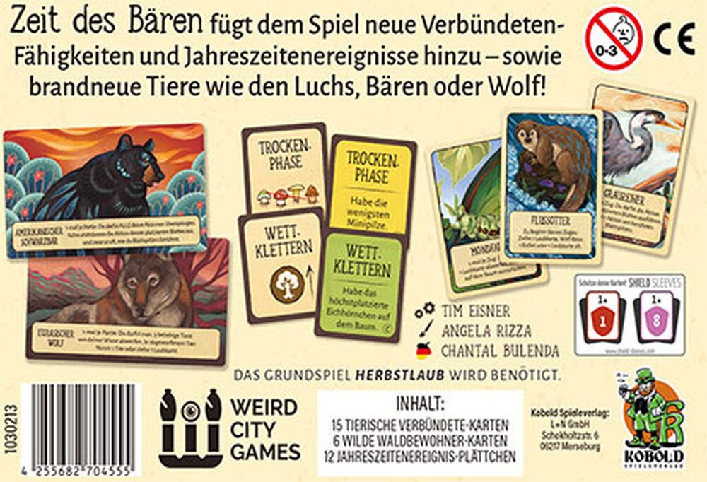 Kobold Spieleverlag Spiel Herbstlaub: Zeit des Bären
