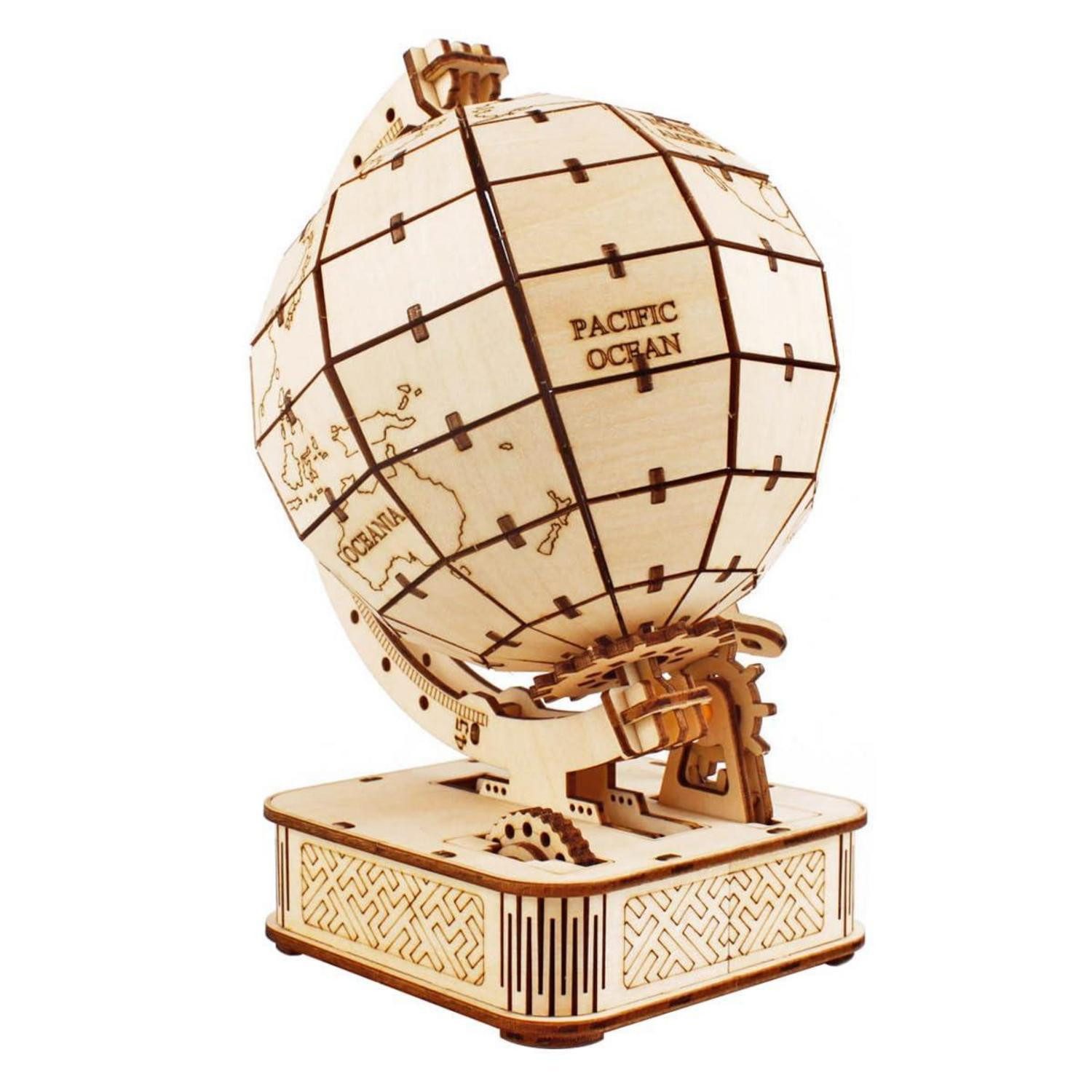 LuxusKollektion 3D-Puzzle 3D Holz Globus Puzzle Mechanisch, Puzzleteile