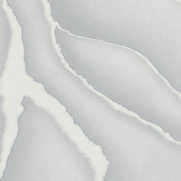Erismann Vliestapete 3D-Effekt Grau Weiß Glitzer Elle Decoration 10345-10