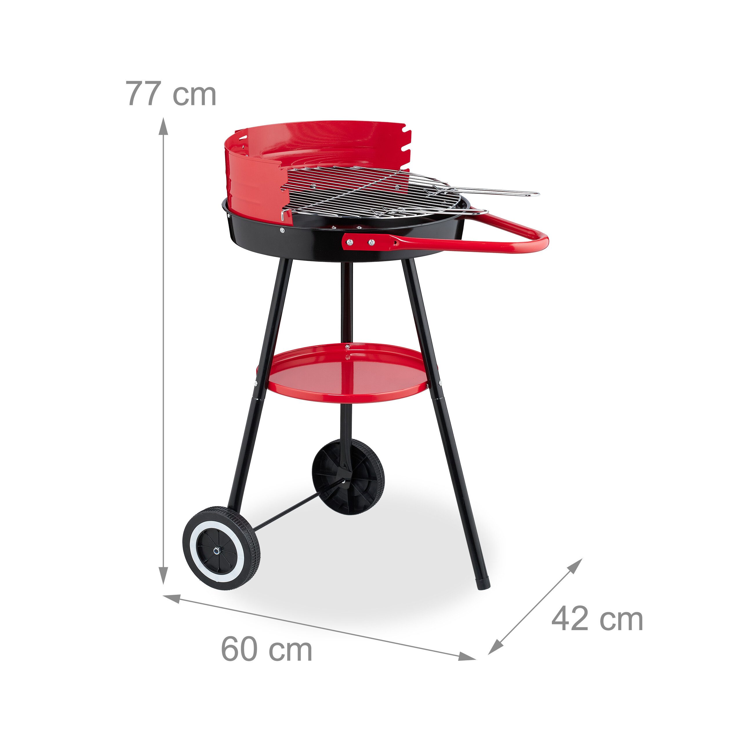 relaxdays 42 cm mit Rolle
