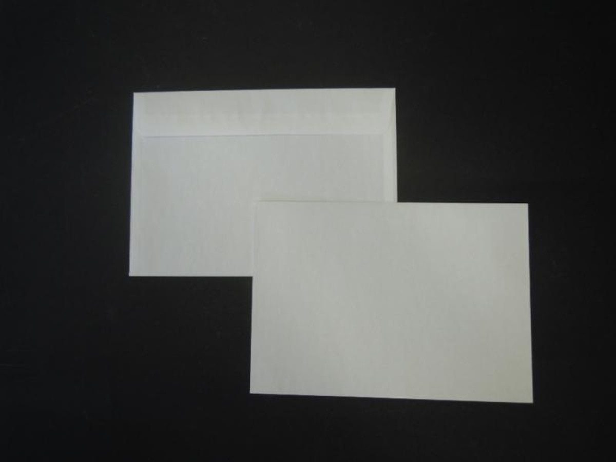 Blanke Briefhüllen Briefumschlag Kuvertierhüllen 176x250mm (DIN B5) 80g/qm gummiert VE=500 Stück weiß.