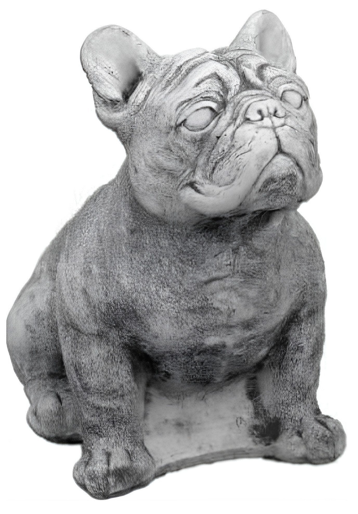 Xlmoebel Skulptur Hundfigur aus Stein für Garten und Terrasse, wetterbeständig (Artikel s103081), Hergestellt in Europa