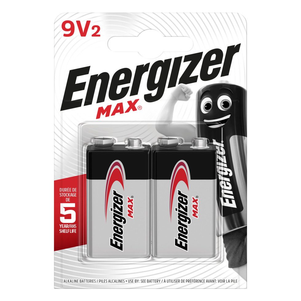 Energizer Energizer Max Alkaline E-Block Batterie 9 V, 2er Batterie
