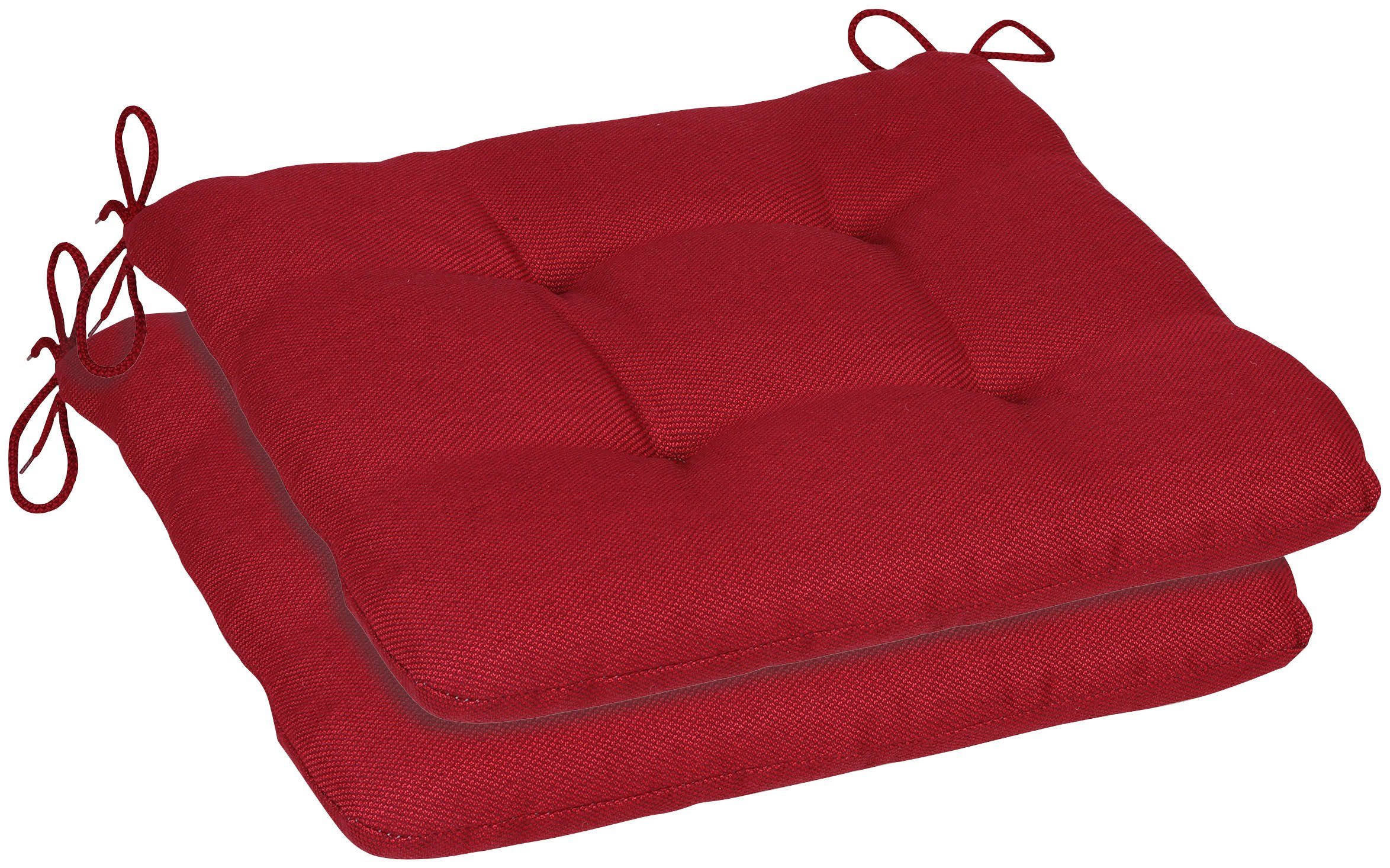 Reisekissen rot 50 x 50 cm – klappbares Auto-Sitzkissen mit Rückenlehne