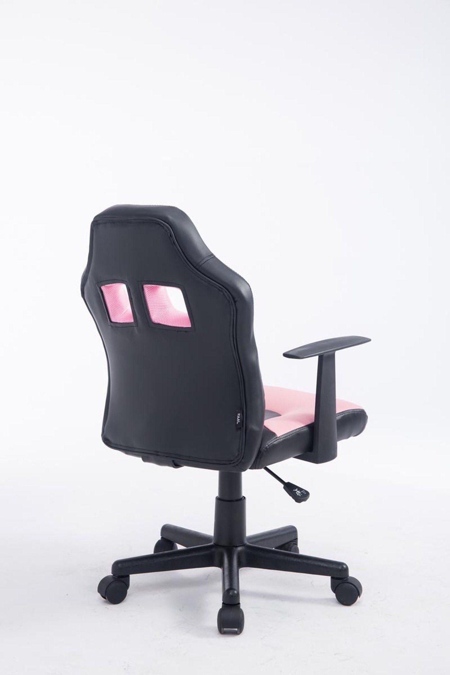 TPFLiving Bürostuhl Funny mit bequemer - - höhenverstellbar Sitzfläche: Racingstuhl, 360° Gestell: Kunstleder Chefsessel), und Drehstuhl, schwarz Gamingstuhl, drehbar (Schreibtischstuhl, schwarz/pink Kunststoff Rückenlehne
