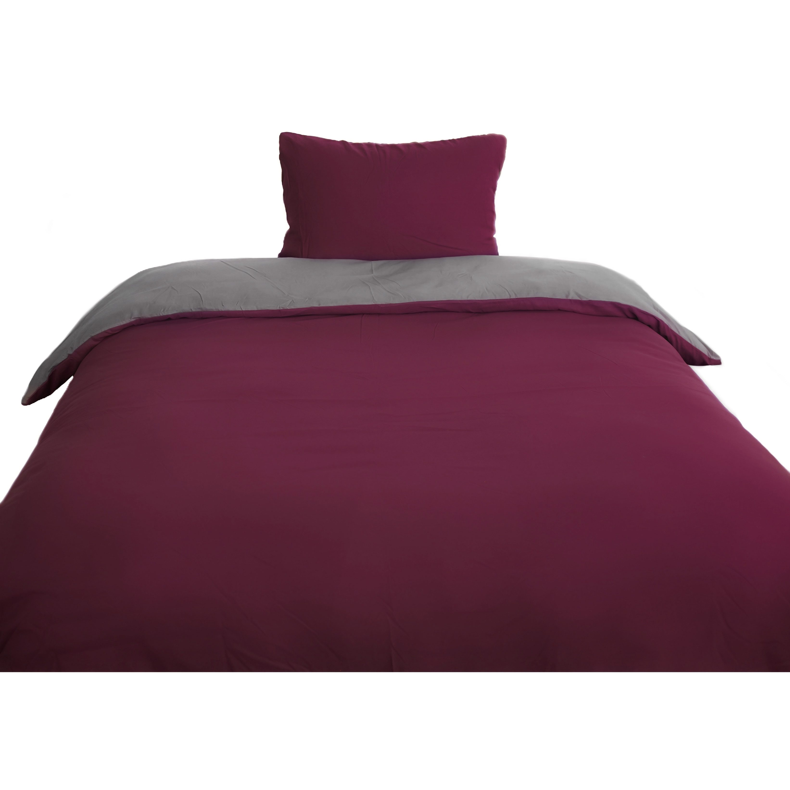 COFI 1453 Bettwäsche mit Reißverschluss - Wende-Bettwäsche für Einzel- und Doppelbett, 2 teilig