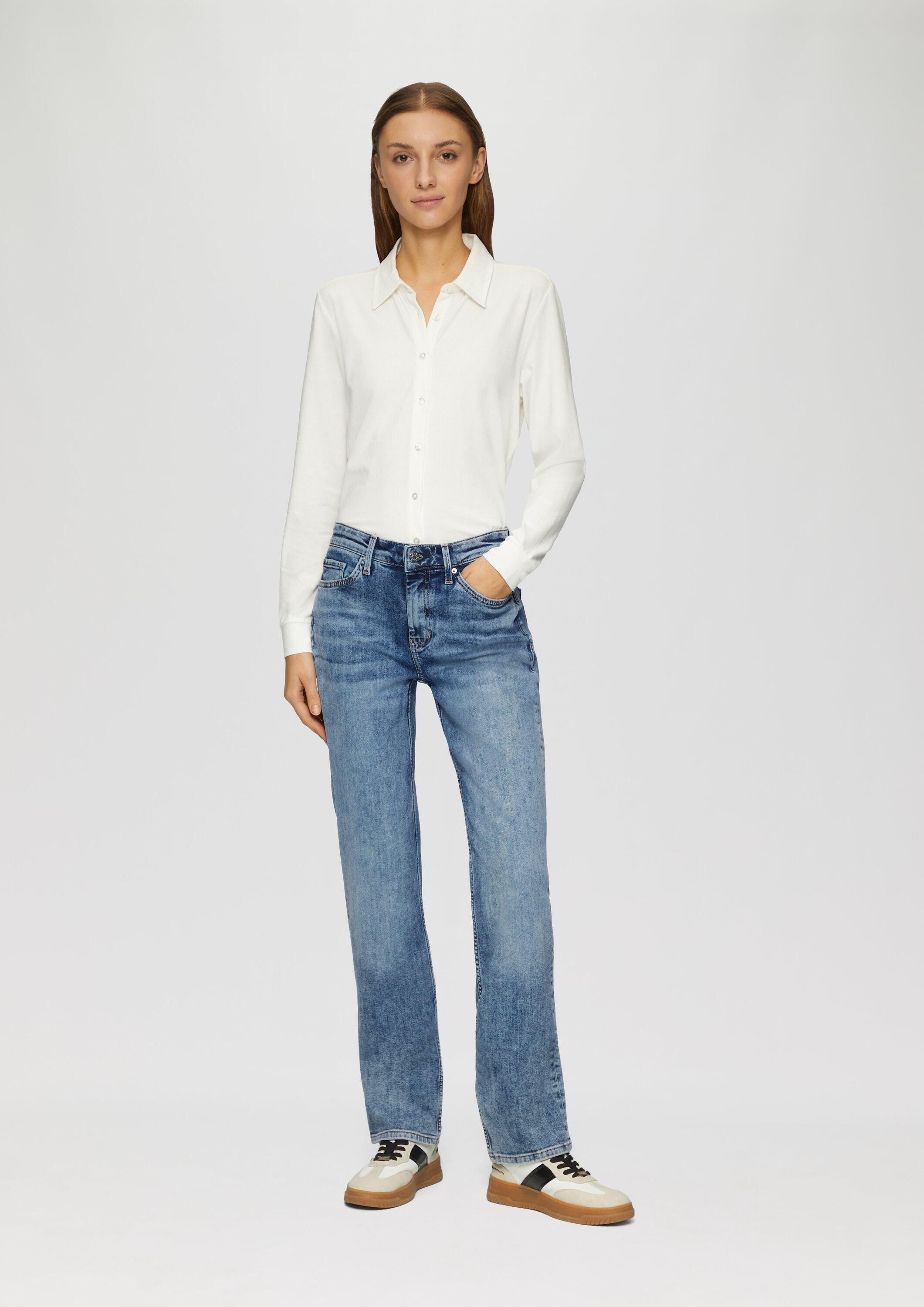 s.Oliver Regular-fit-Jeans Jeans-Hose KAROLIN Jeans Karolin / Regular Fit / Mid Rise / Straight Leg