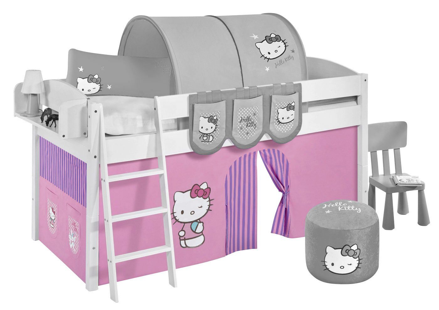 Lilokids Bettvorhang HELLO KITTY Bettvorhang für Hochbett & Etagenbett günstig online kaufen