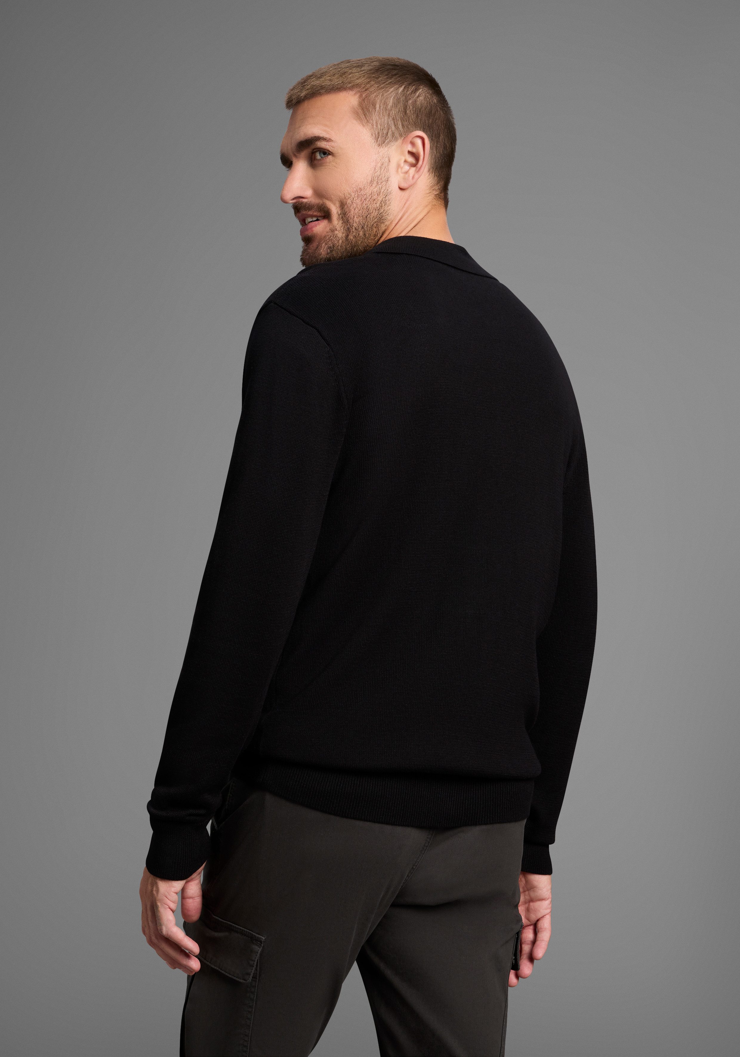 Bruno Banani Polokragenpullover mit Reißverschluss und günstig online kaufen