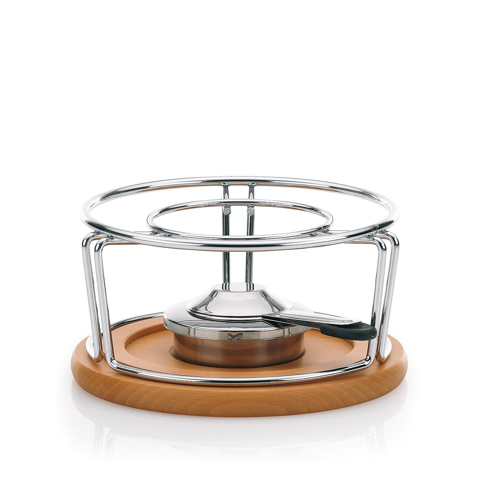 kela Warmhalteplatte Natura, inkl. Untersetzer aus Buchenholz und Sicherheitspastenbrenner