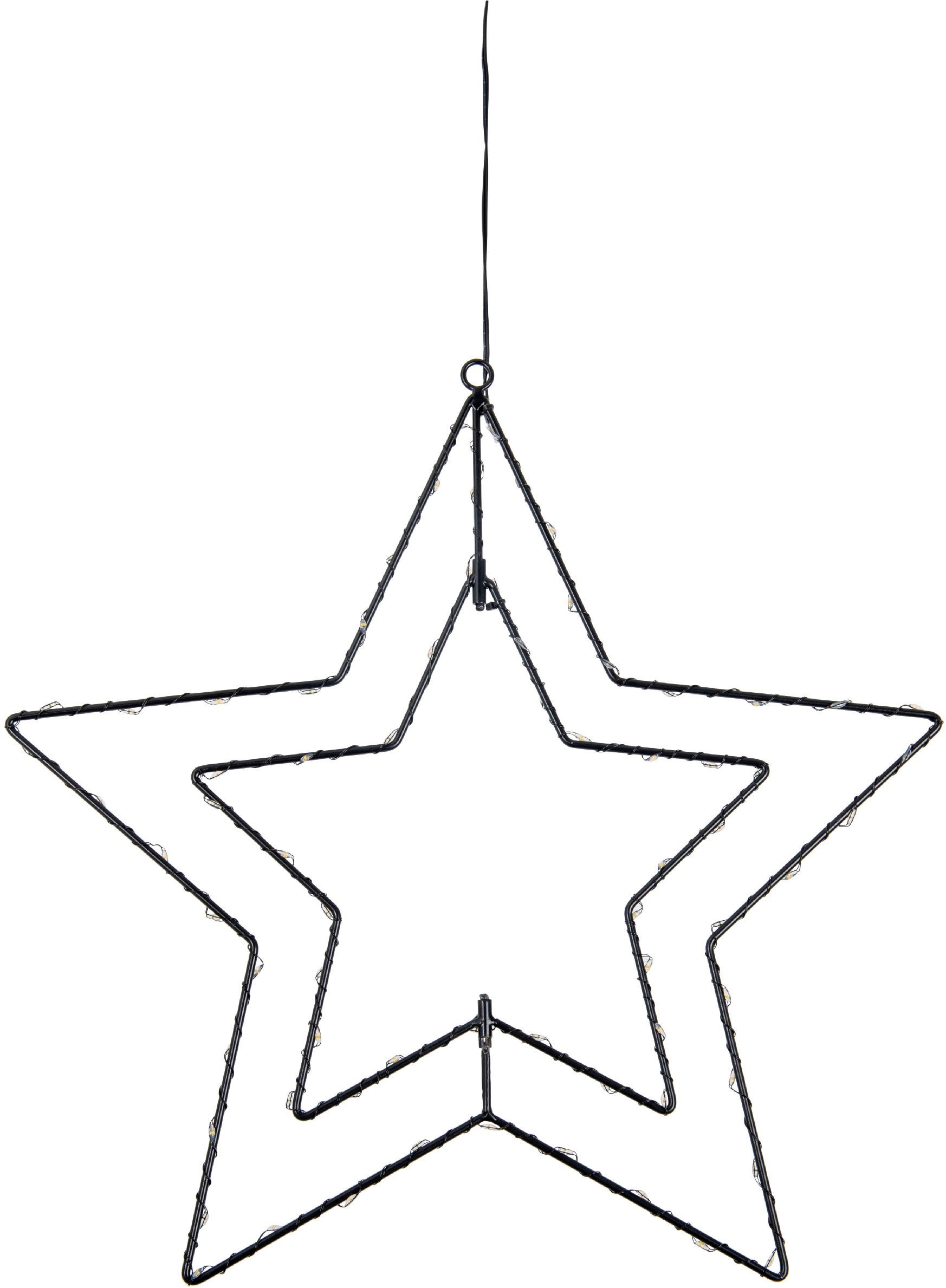 näve Dekolicht 3D Stern, LED fest integriert, Warmweiß, Weihnachtsdeko aussen