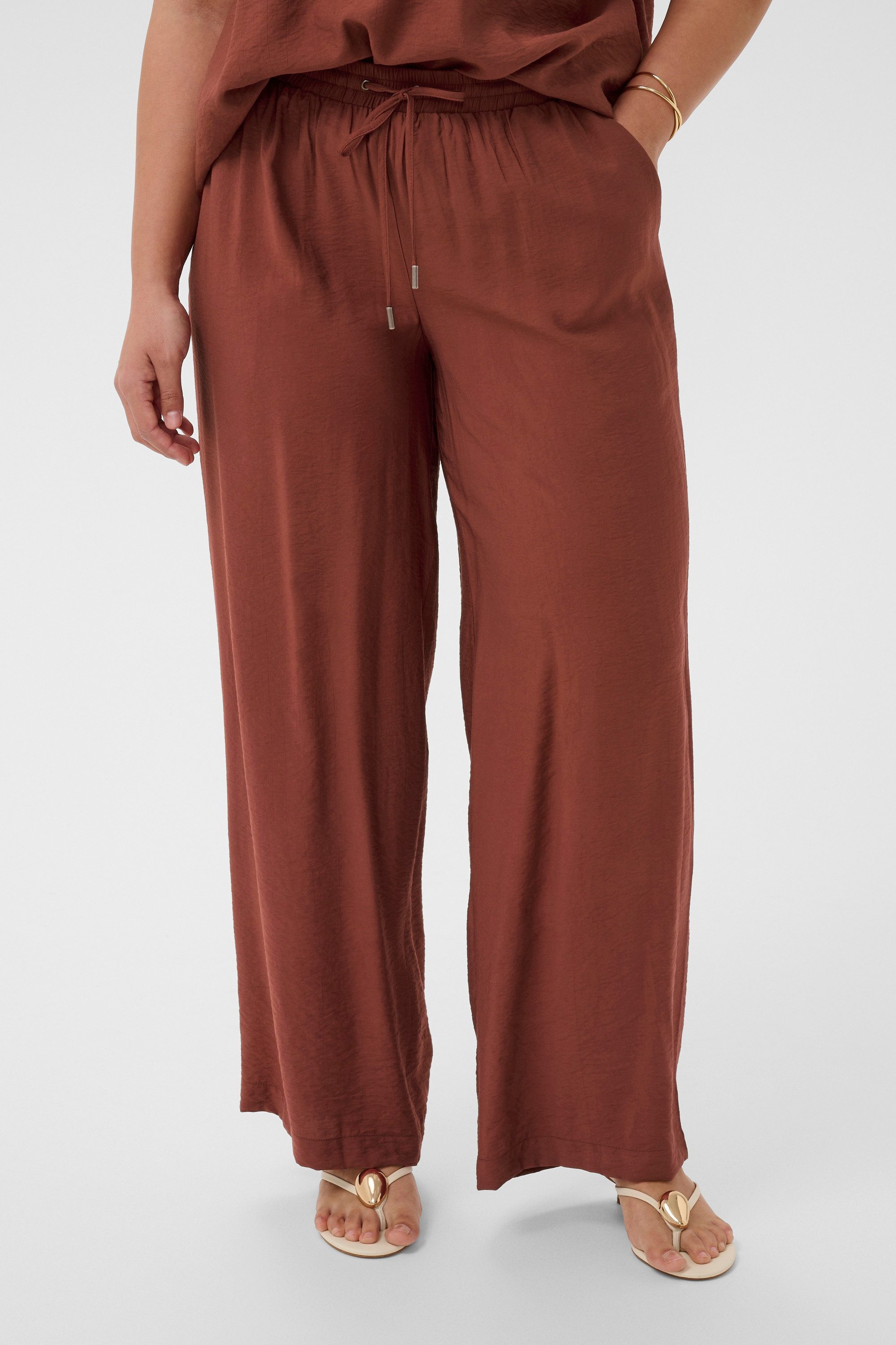 KAFFE Curve Stoffhose Casual Hose KCemilia Große Größen