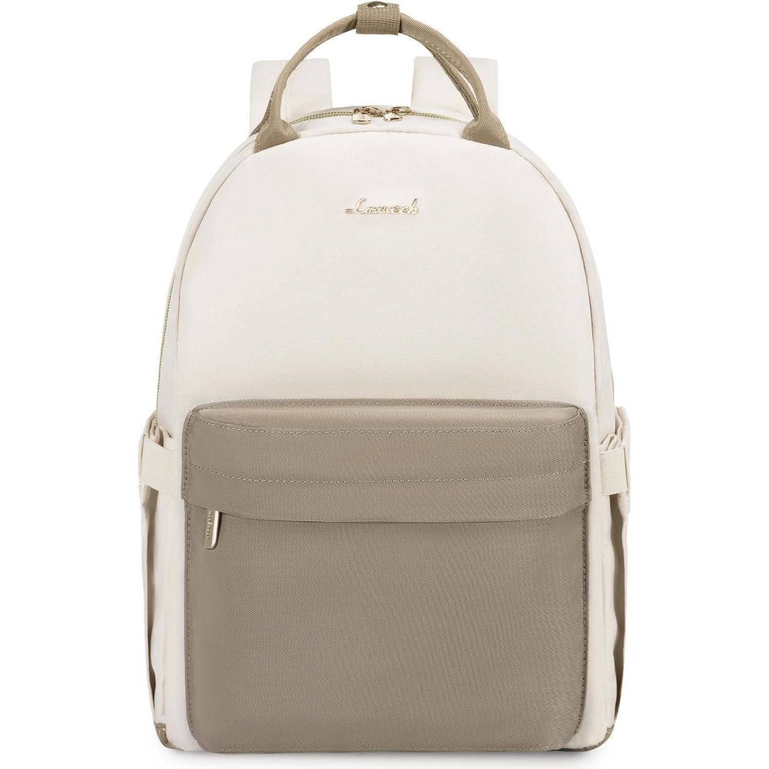 Laptoprucksack Rucksack Damen Klein 2in1 Wasserdicht Laptop 13.3 zoll Khaki