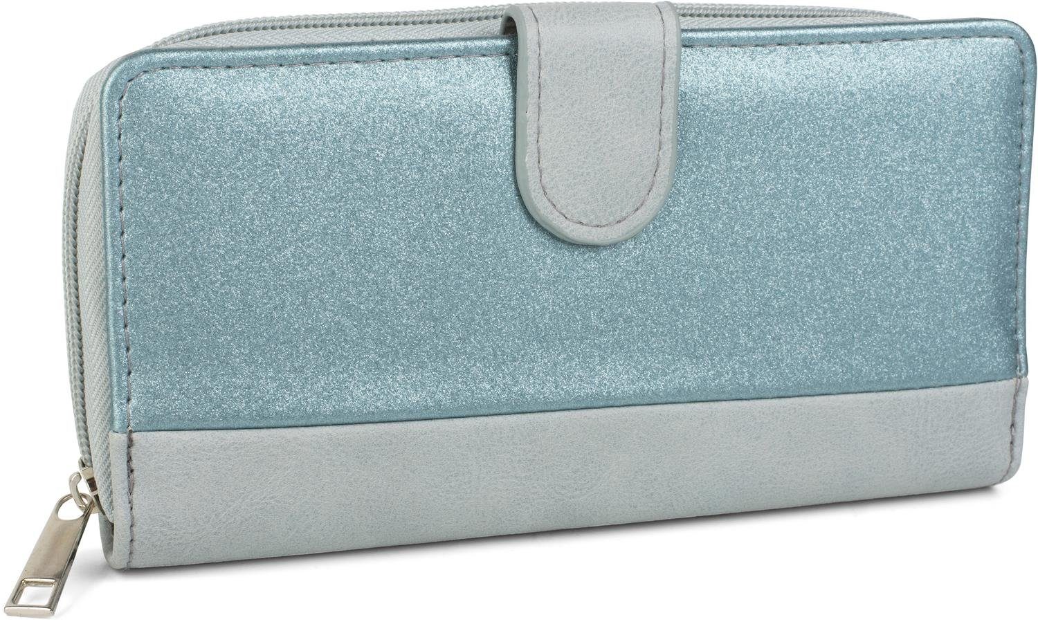 styleBREAKER Geldbörse Geldbörse im 2-Tone Metallic Look (1-tlg)