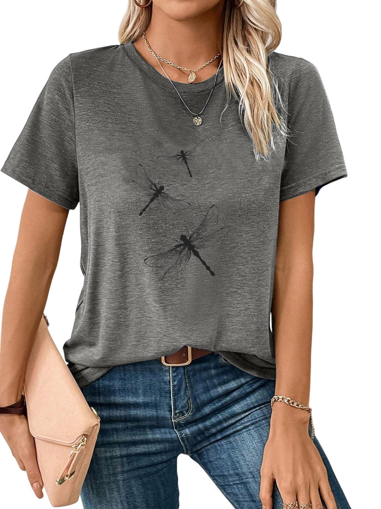 PYL Rundhalsshirt Shirts Damen Casual Sommer günstig online kaufen