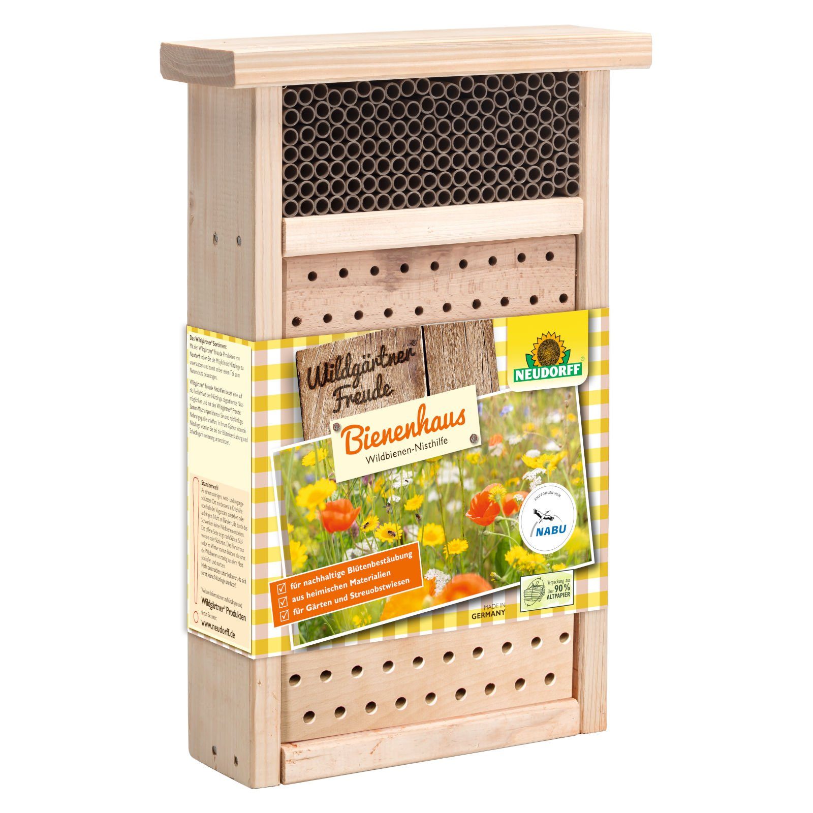Neudorff Insektenhotel Wildgärtner Freude Bienenhaus