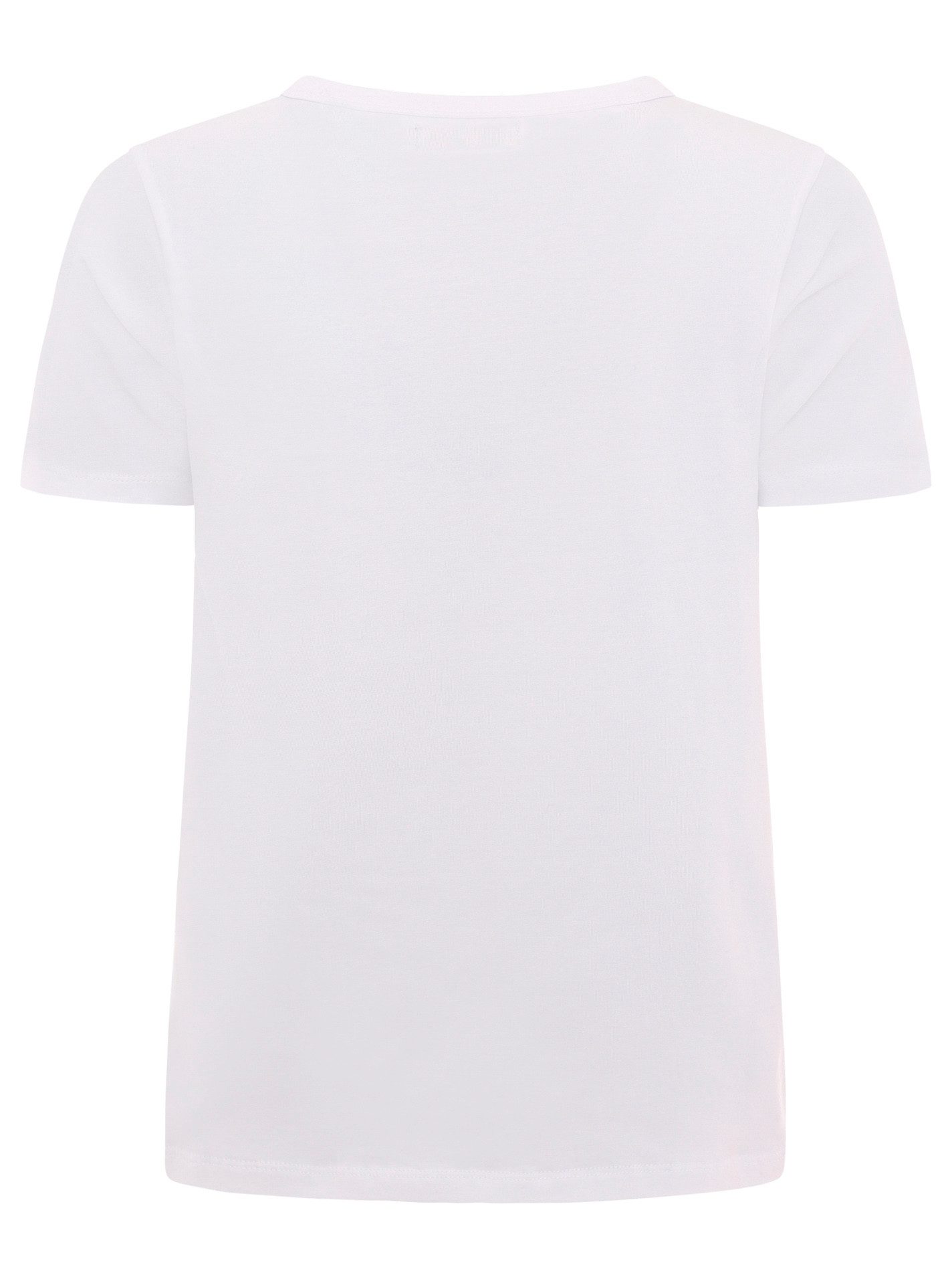 Zwillingsherz T-Shirt "MoinZH" Kurzarm, Rundhalsausschnitt, Stickerei, Baumwollmischung – Bild 4 von 5