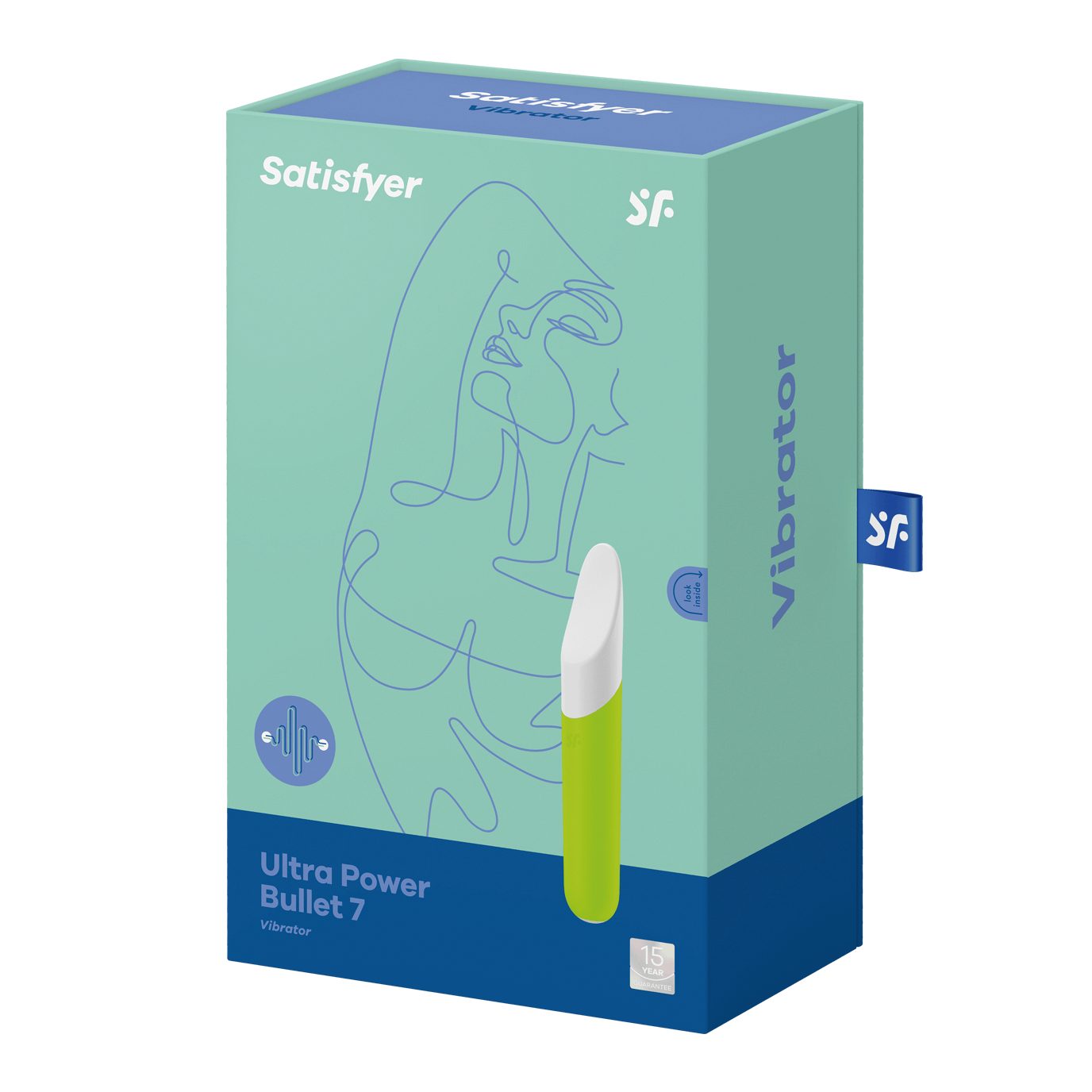 Satisfyer grün Satisfyer 7' Power (13,5cm) - Auflege-Vibrator Minivibrator wasserdicht Bullet 'Ultra