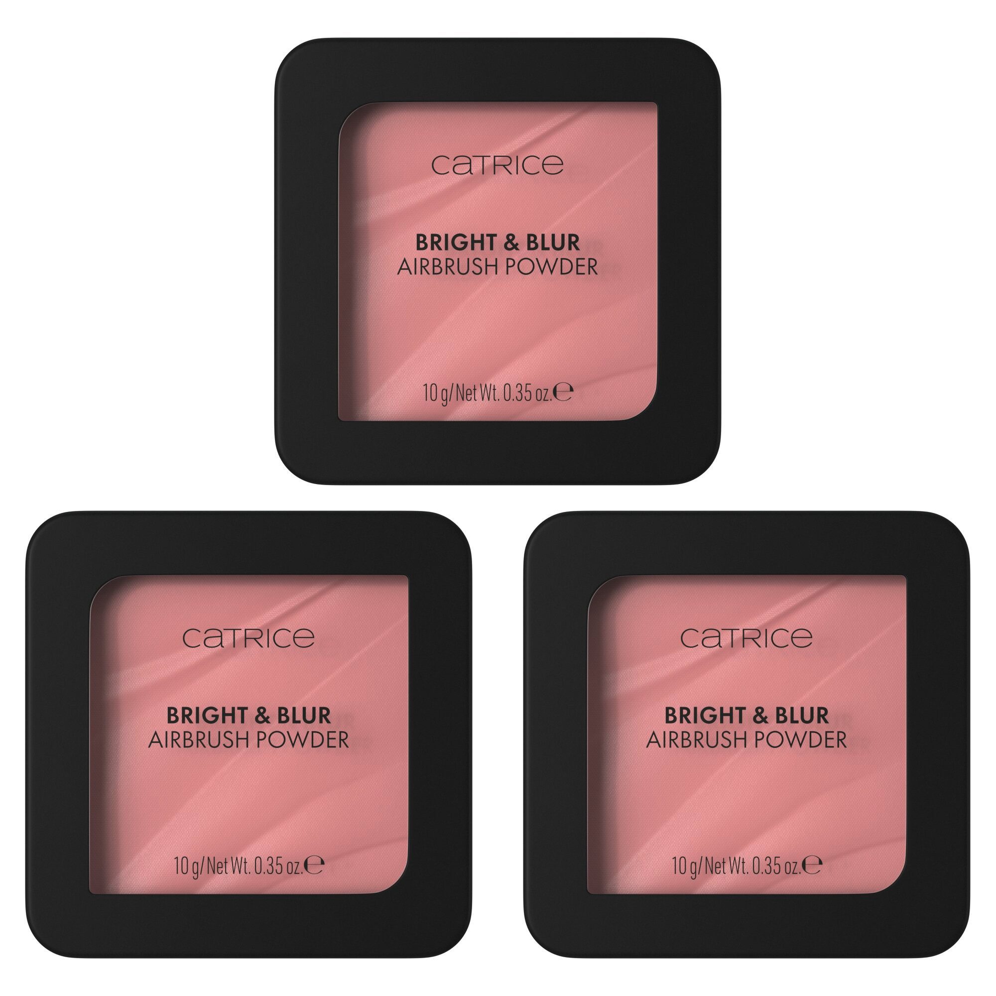 Catrice Puder Bright & Blur Airbrush Powder, 3-tlg.