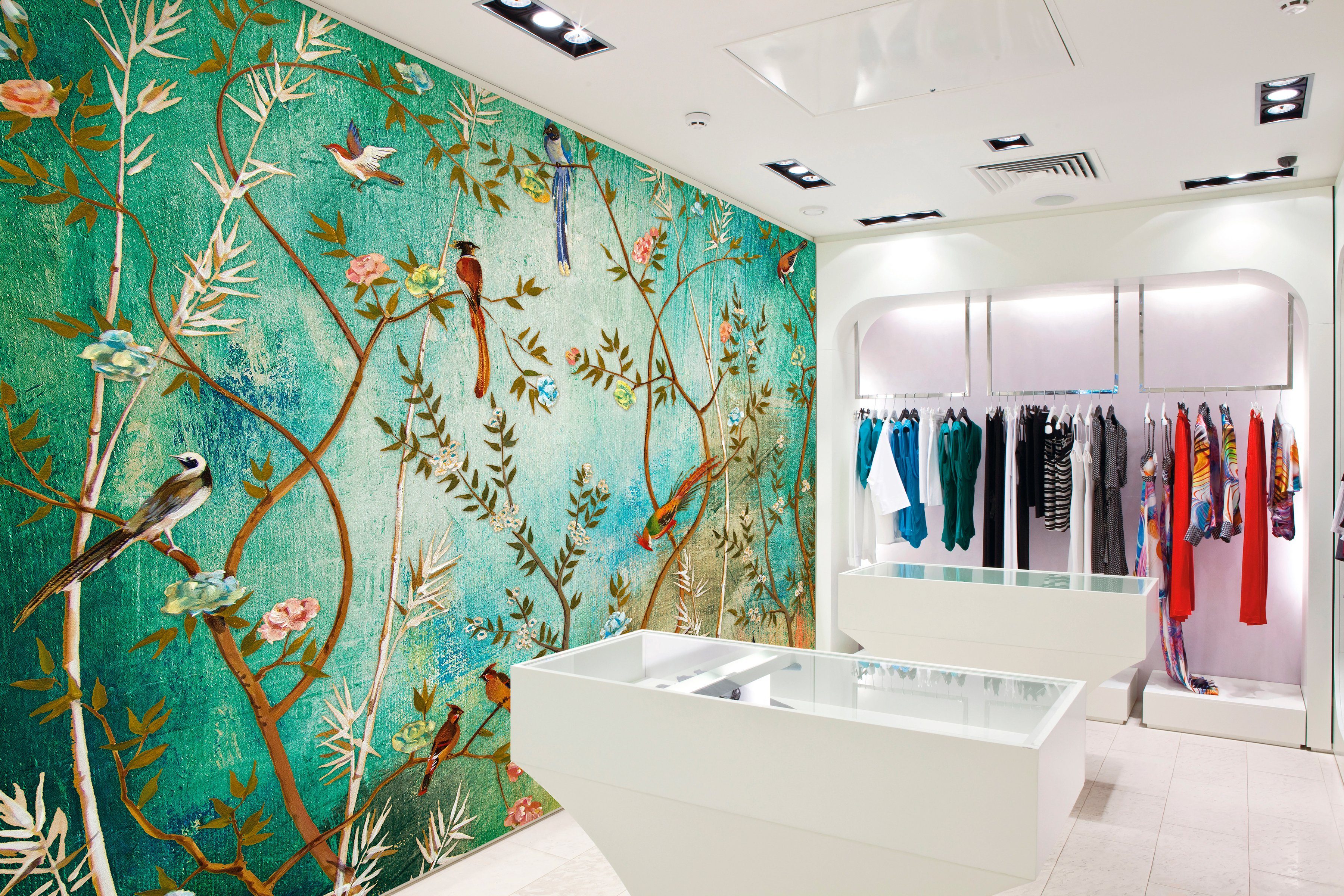 Architects Paper Fototapete Atelier 47 Paradise 1, glatt, floral, (4 St), Vlies, Wand, Schräge, Decke