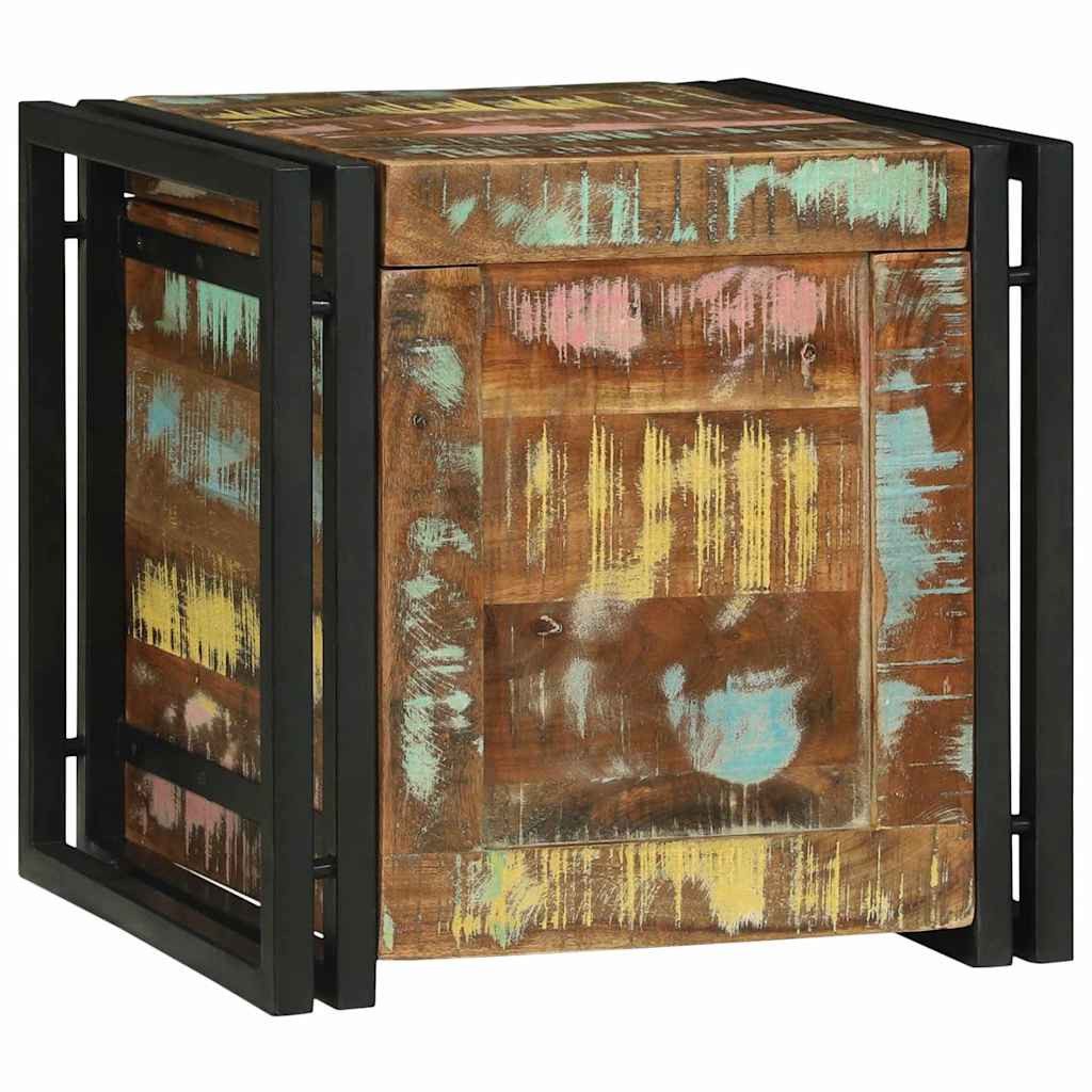 vidaXL Truhe Truhe Holztruhe Хранилищаstruhe Box Mehrfarbig 40 x 40 x 40 cm Mass