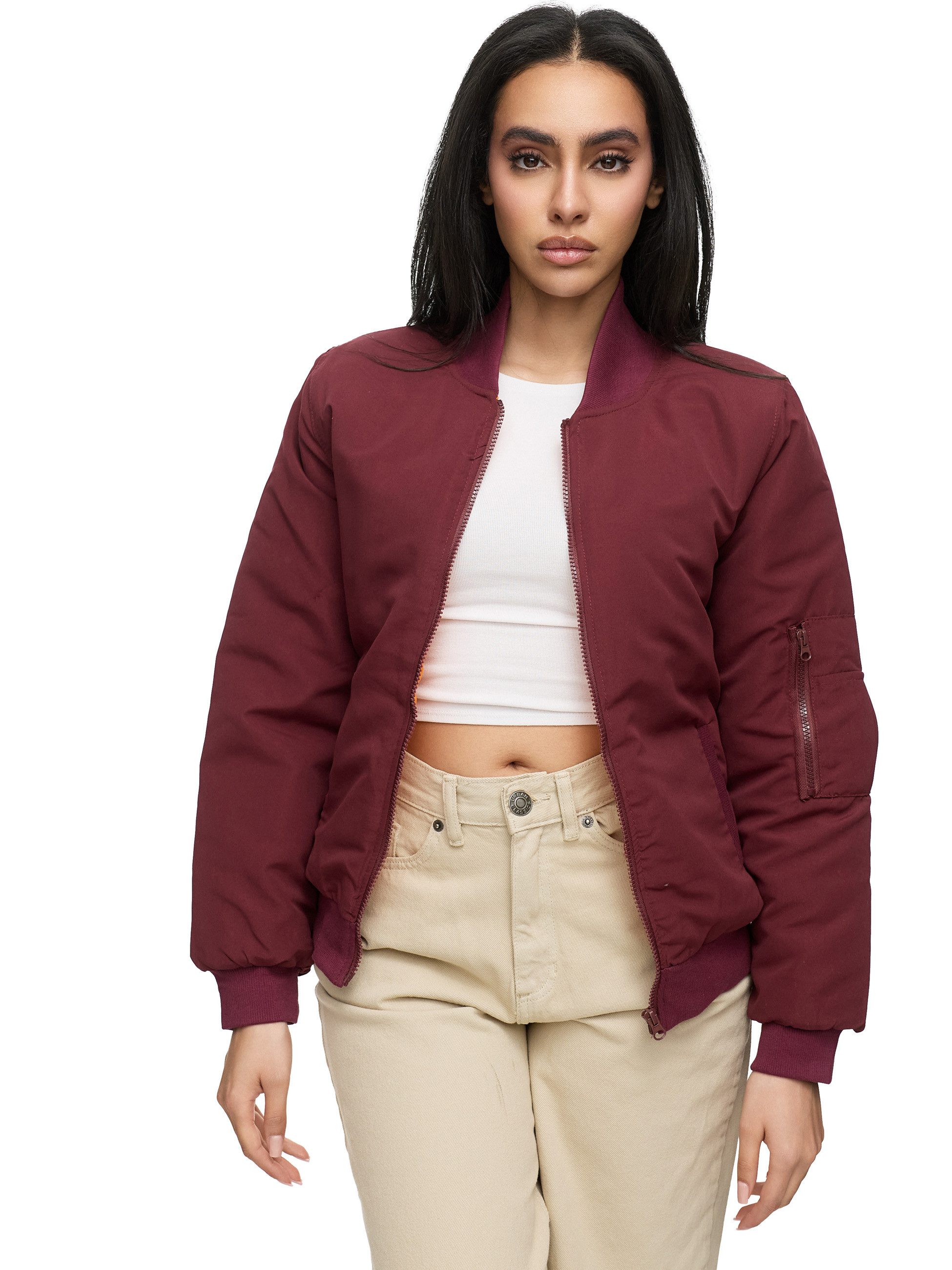 Worldclassca Bomberjacke Worldclassca Bomber Jacke mit REBEL Print Übergang günstig online kaufen