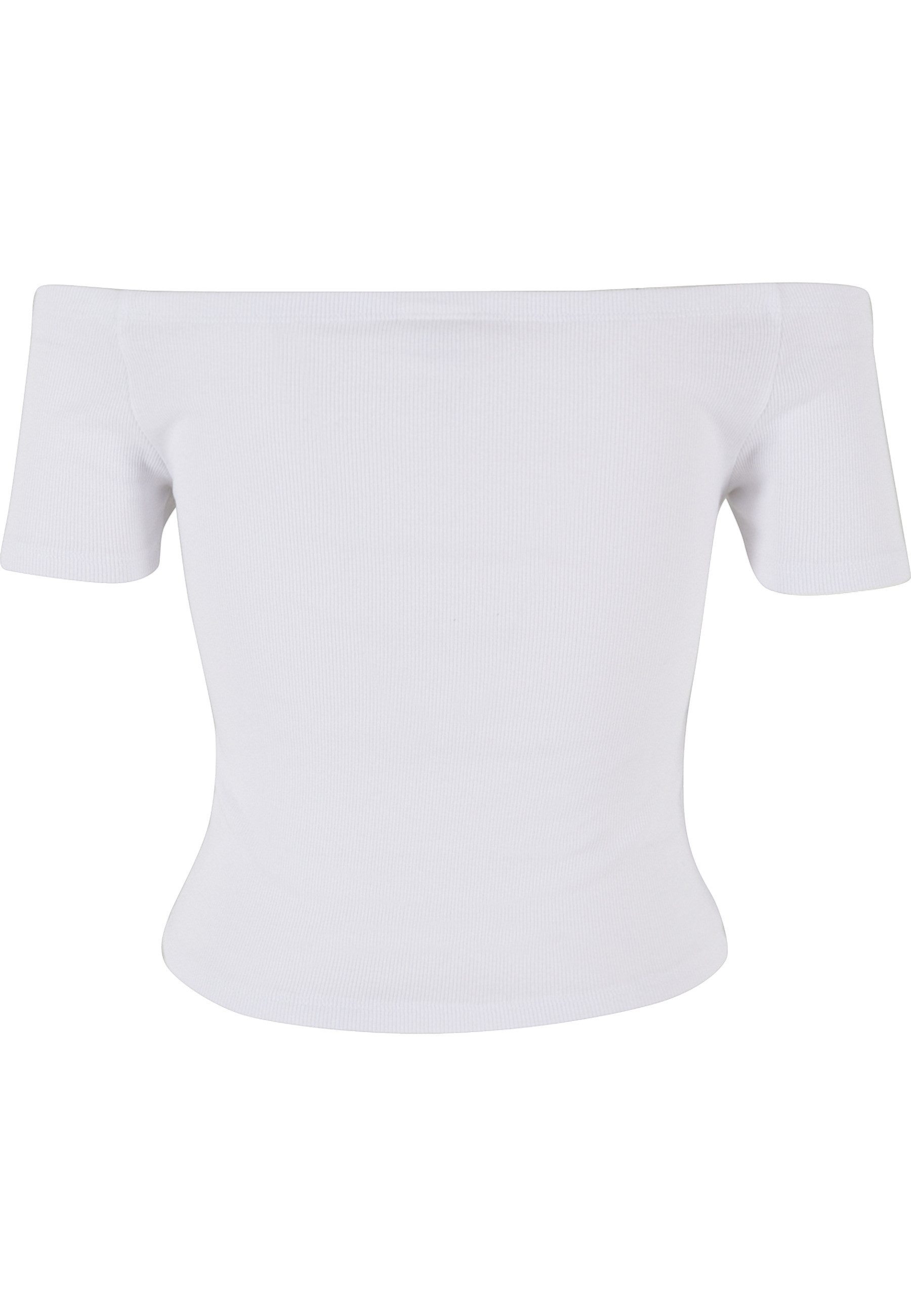 URBAN CLASSICS T-Shirt Urban Classics Damen Ladies Organic Off Shoulder Rib Tee (1-tlg)