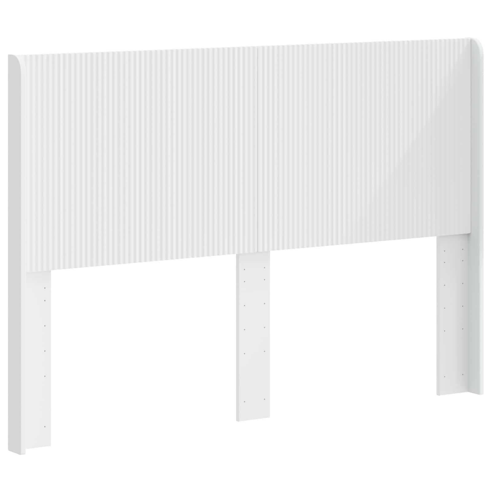 vidaXL Bett Kopfteil Weiß Holzwerkstoff (1-tlg)