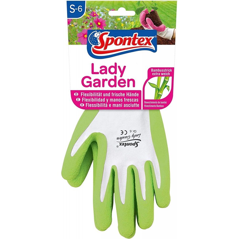 SPONTEX Gartenhandschuhe Lady nicht Garden frei Gartenhandschuhe mehrfarbig - wählbar! Achtung! Gr. - Farbe 6