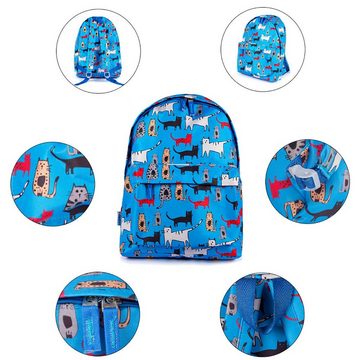 BIGGDESIGN Trekkingrucksack Biggdesign Cats Rucksack, Blau (1-tlg)