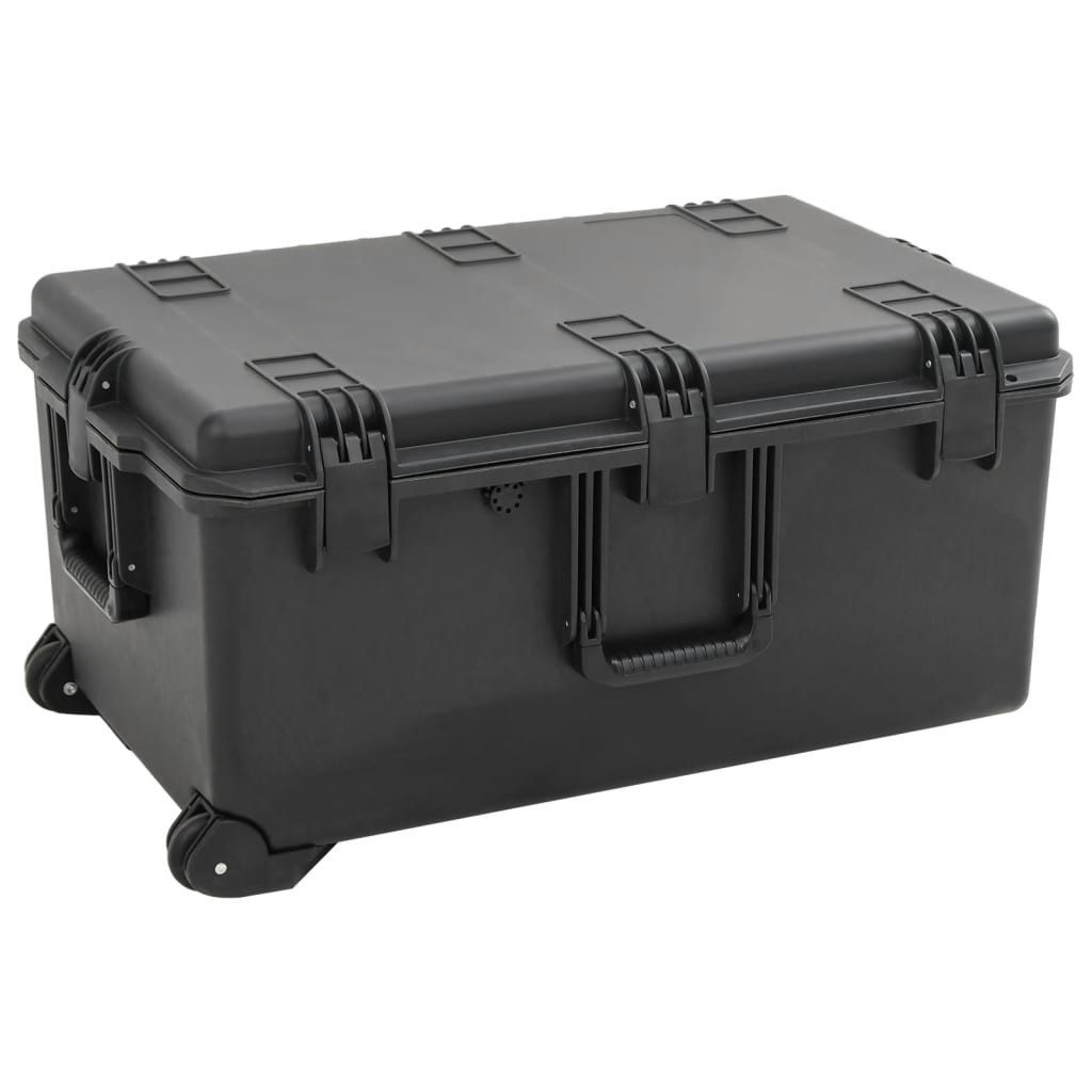 vidaXL Kameratasche Koffer für Flugreise Tragbar Schwarz 79,5x52x39 cm PP