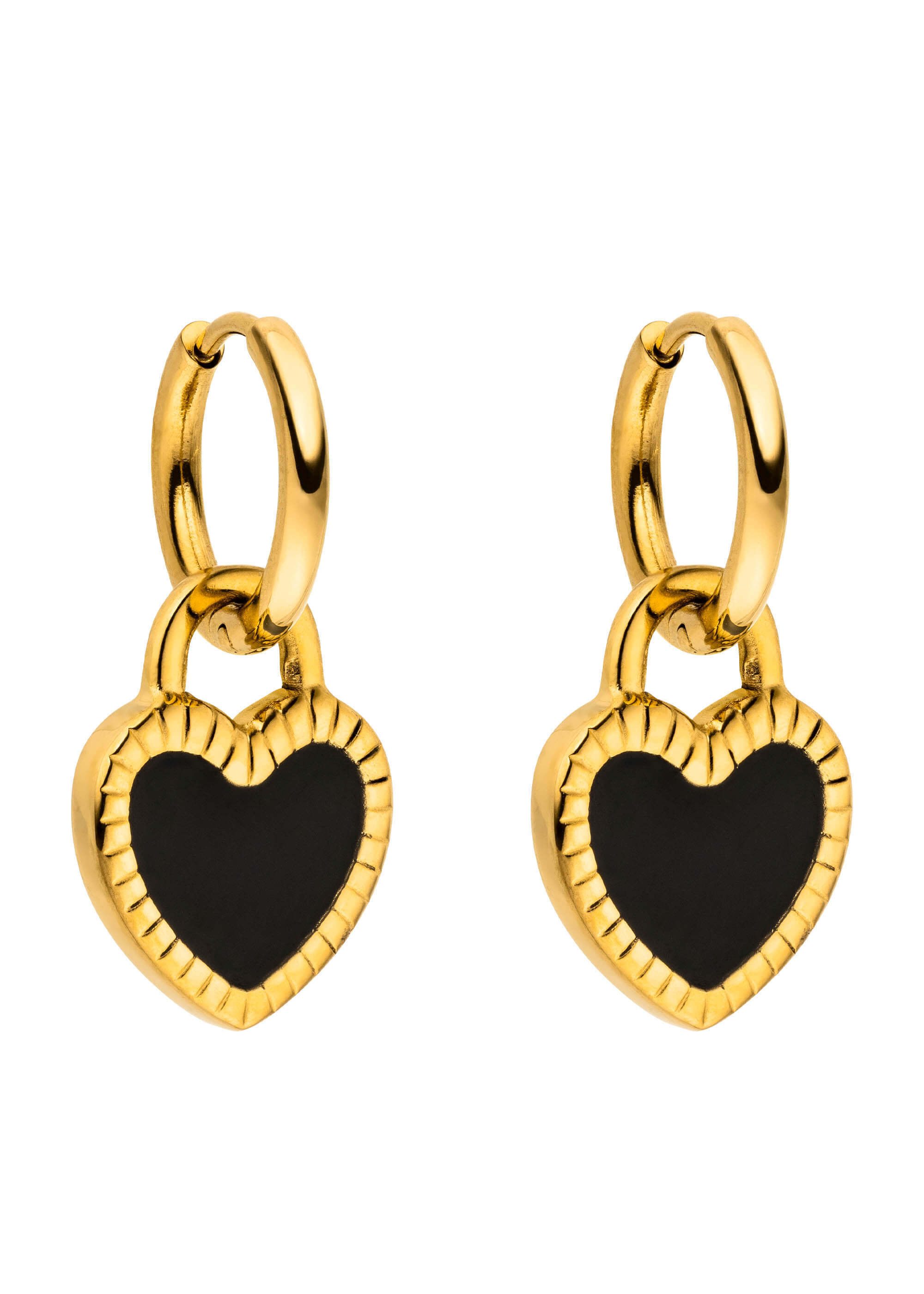 Purelei Paar Creolen Heart Charm