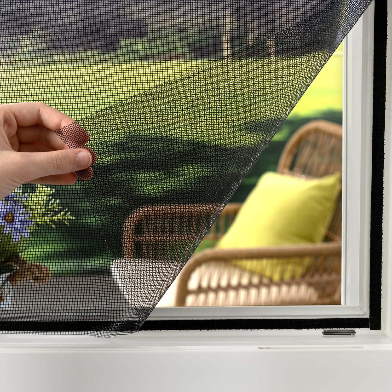 empasa Insektenschutz-Fensterrahmen mit Klettband, (1-St), Polyester günstig online kaufen
