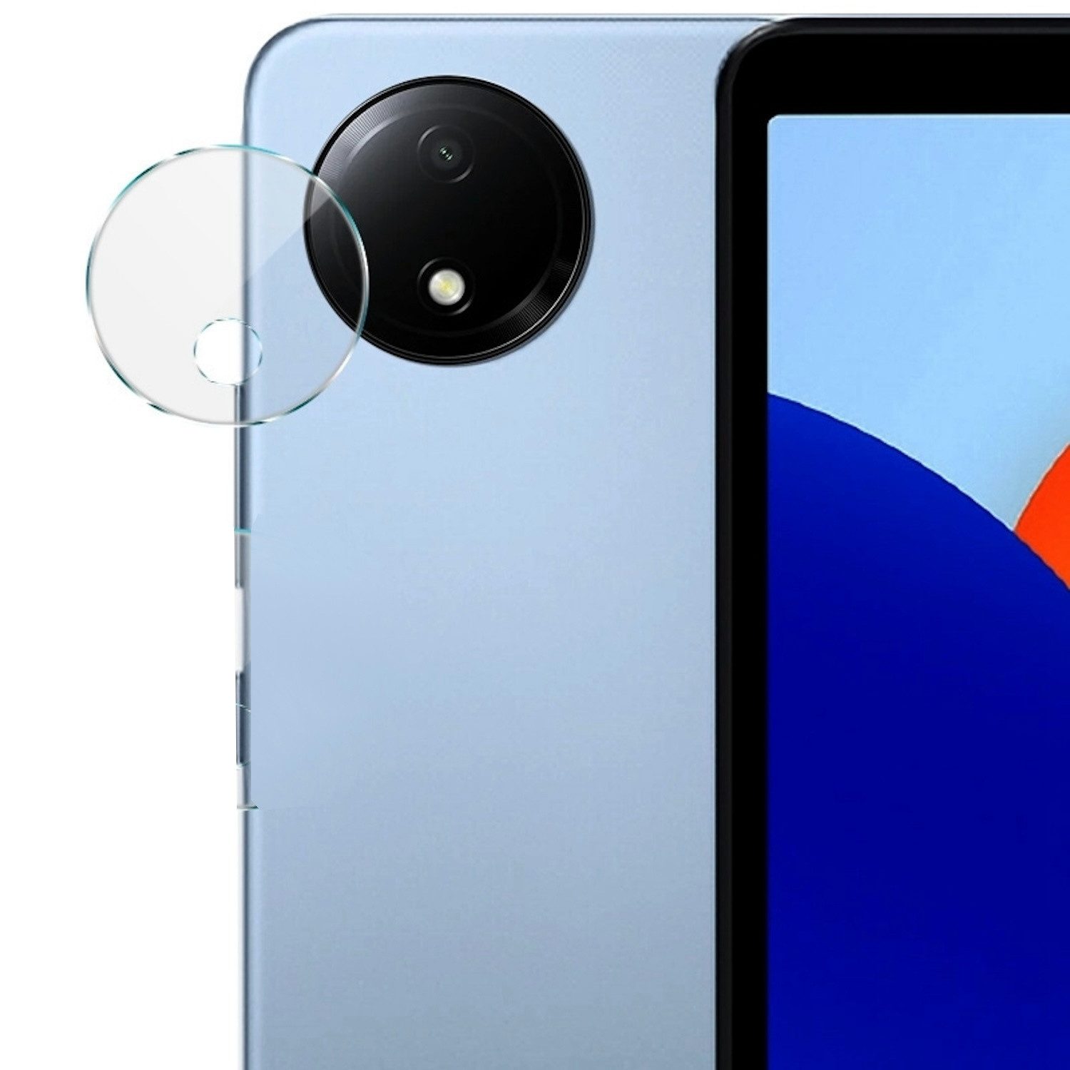 Wigento Tablet-Hülle Für Xiaomi Redmi Pad SE 8.7 Schutzglas H9 Panzer Kamera Komplettschutz, Robuster Schutz aus Acryl-Linsenkappe und Glaslinsenfilm.