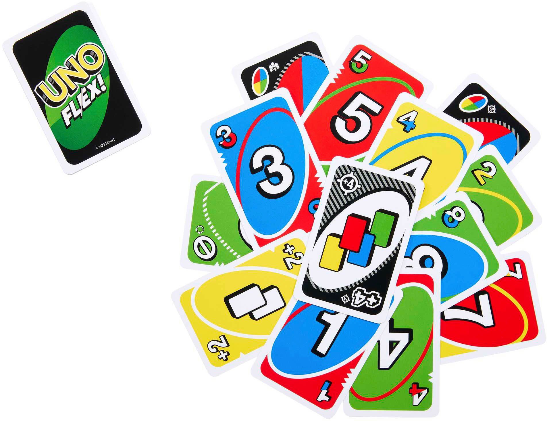 Mattel games Spiel UNO Flex, Familienspiel