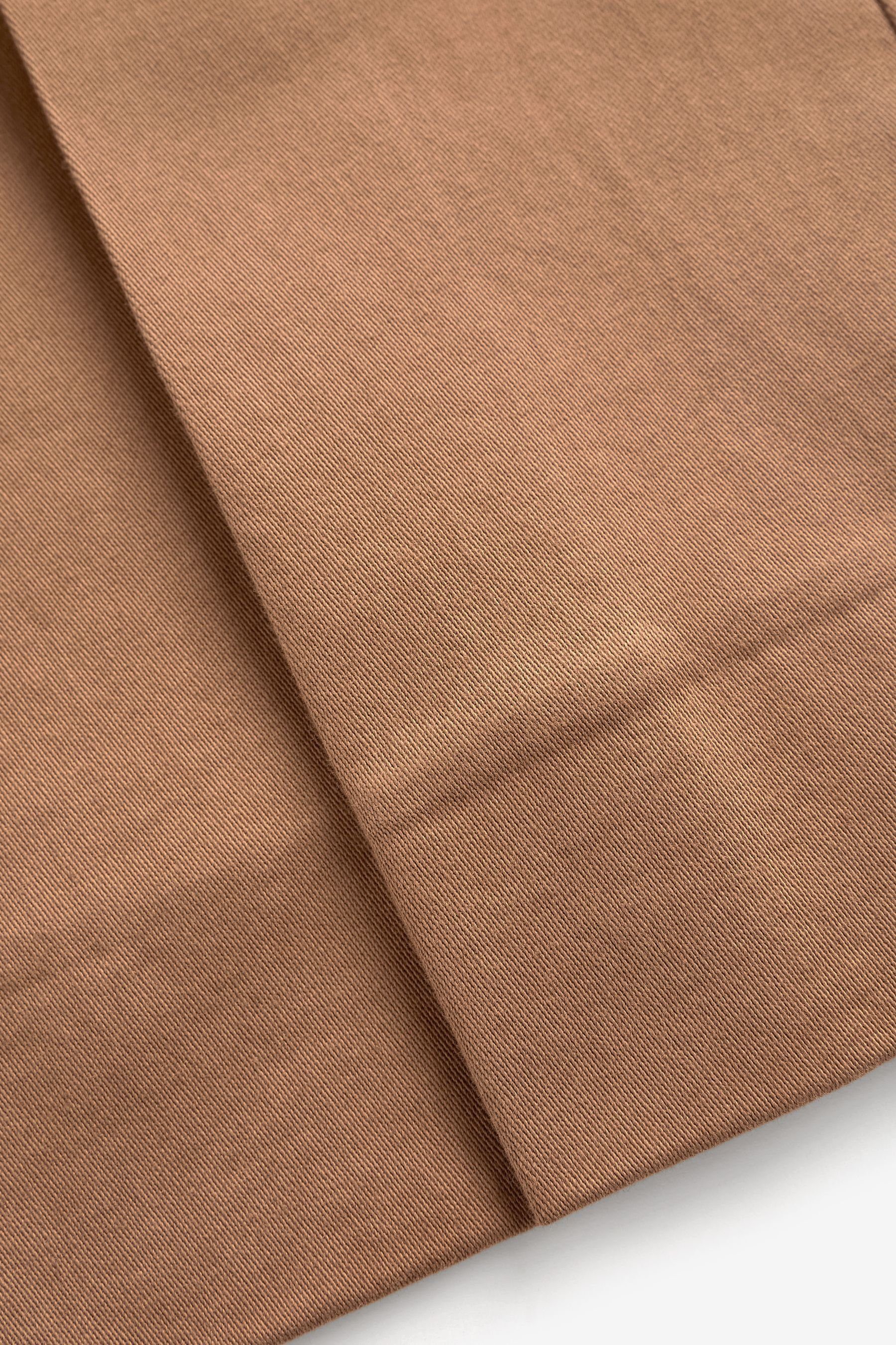 Next Stoffhose Premium-Anzughose mit Gürtel (1-tlg) Camel Brown