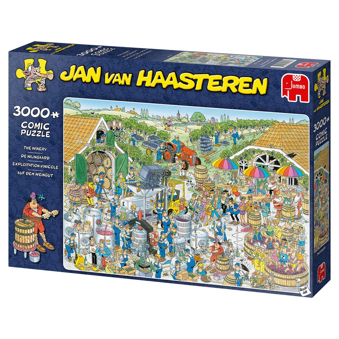 Jan van Haasteren Puzzle Jan van Haasteren, Auf dem Weingut, 3000 Teile Puzzle, 3000 Puzzleteile, Made in Europe