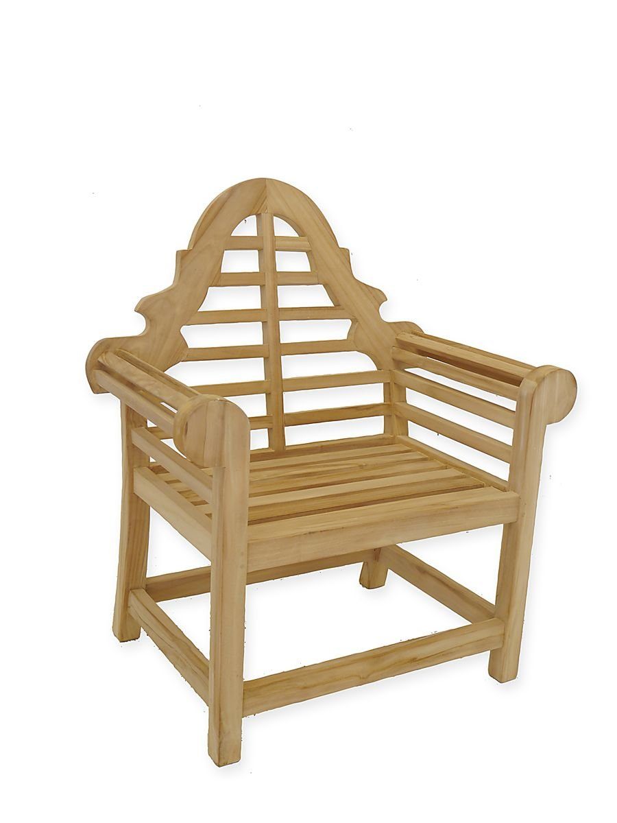 Gartenstuhl Stuhl aus Teakholz Gartenmöbel massiven Gartenstuhl AFG