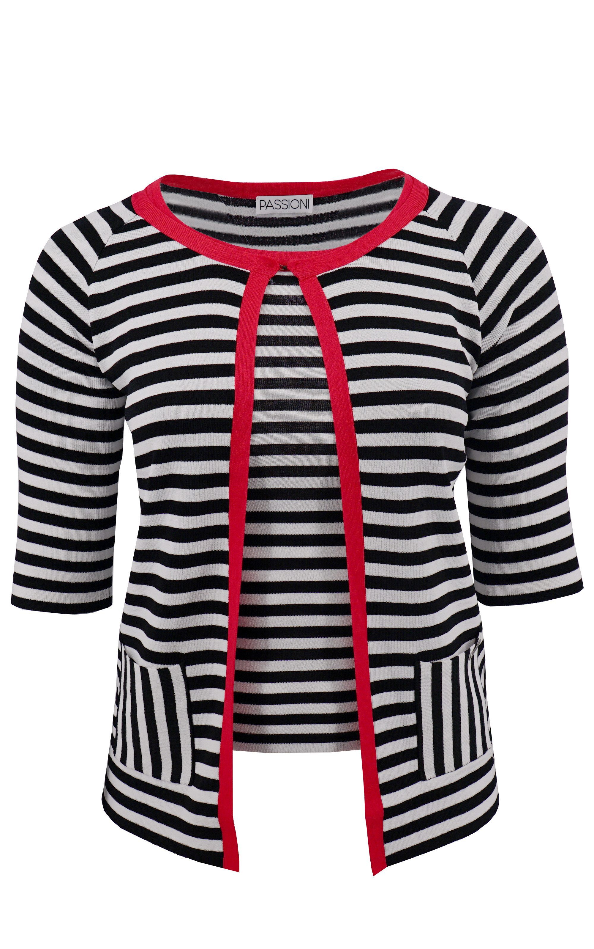 Passioni Cardigan Twinset gestreift günstig online kaufen