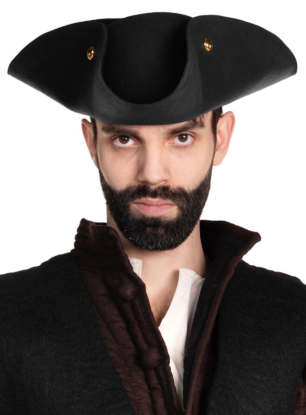 Metamorph Piraten-Kostüm Piratenhut Dreispitz - Karneval Faschingskostüm, Alle Seeräuber gut aufgepasst! Hier kommt der Piratenhut aus edlem Wo