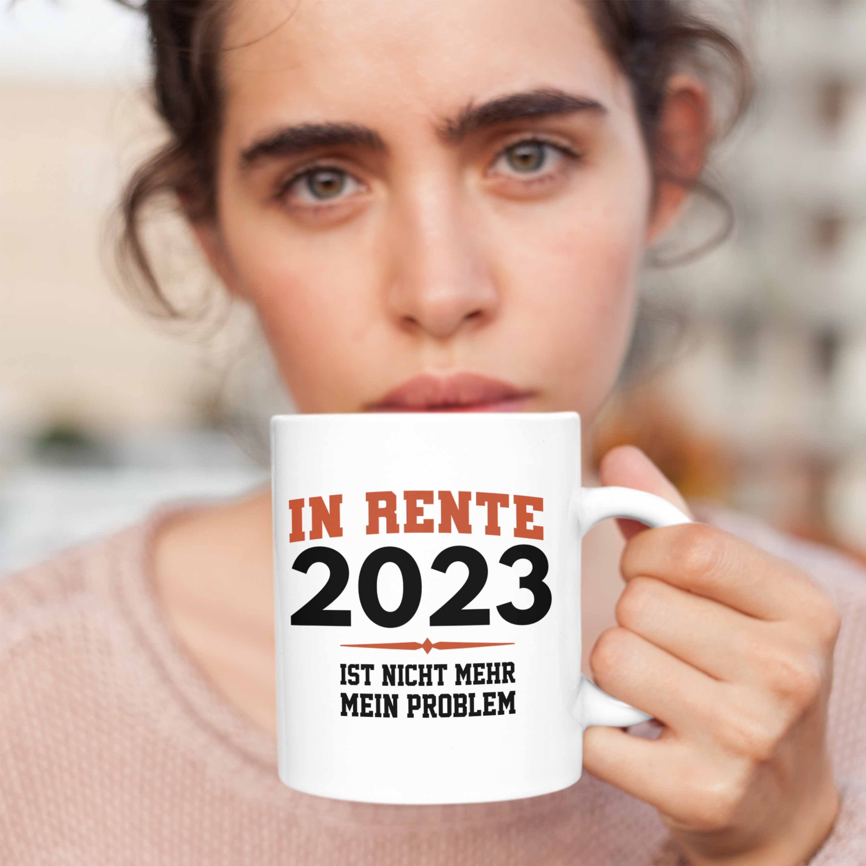- Tasse 2023 Rente Weiss Trendation Tasse Geschenk Trendation Ruhestand Renter