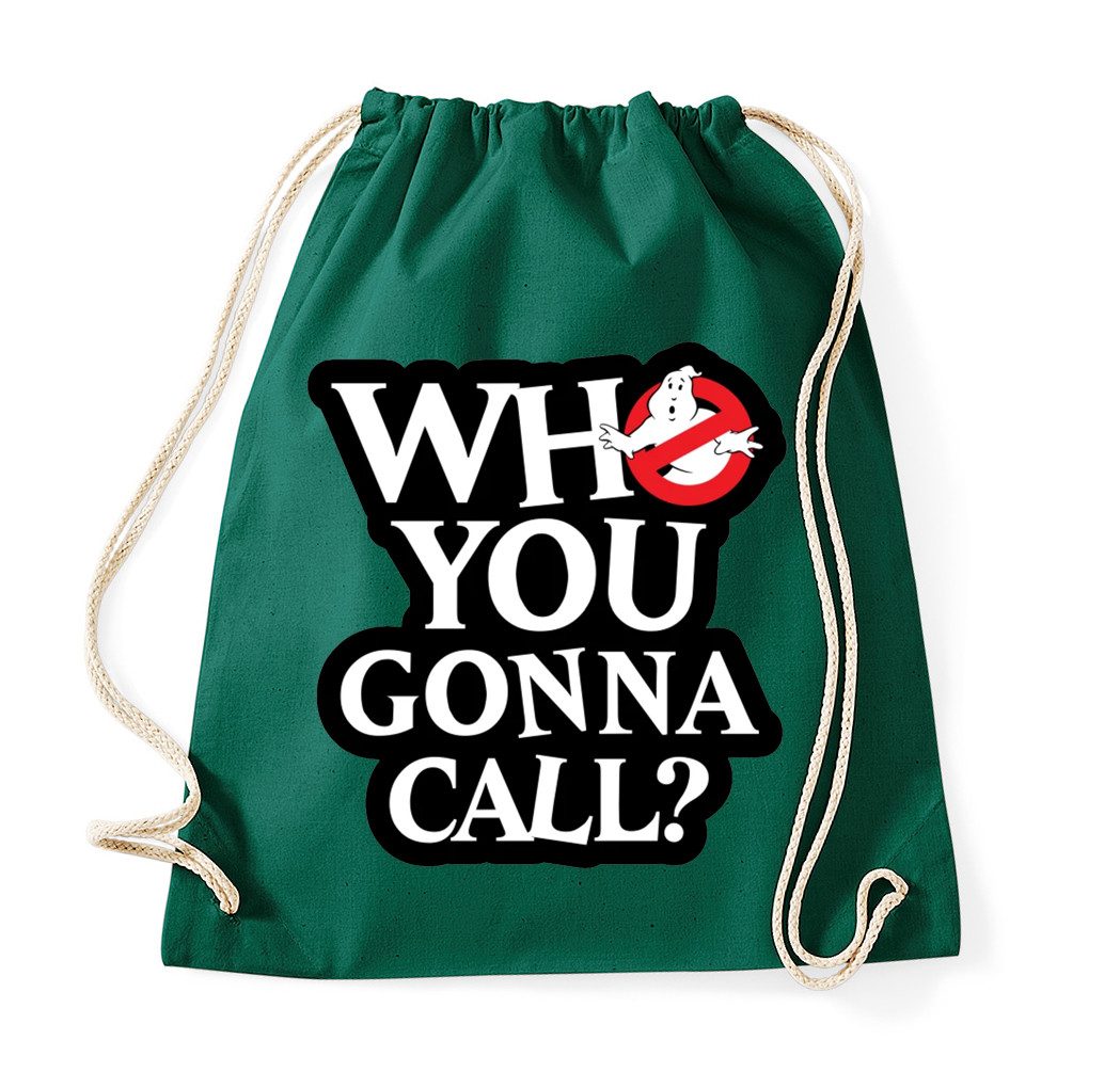 Turnbeutel WhoYouGonnaCall Turnbeutel Kultfilm Retro Freizeit Tasche