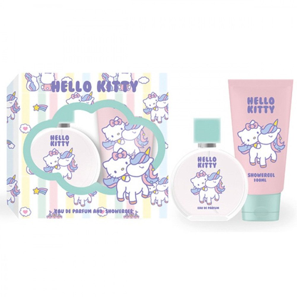 Hello Kitty Duft-Set Hello Kitty Unicorn Cloud Eau de Parfum 50 ml/Duschgel 100 ml Set, 2-tlg., Parfum Set