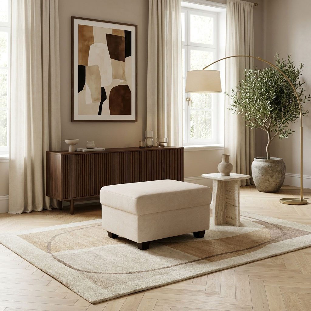 OTTO home Hocker Faxe, Polsterhocker passend zum Sofa, Breite 67 cm, individuell kombinieren
