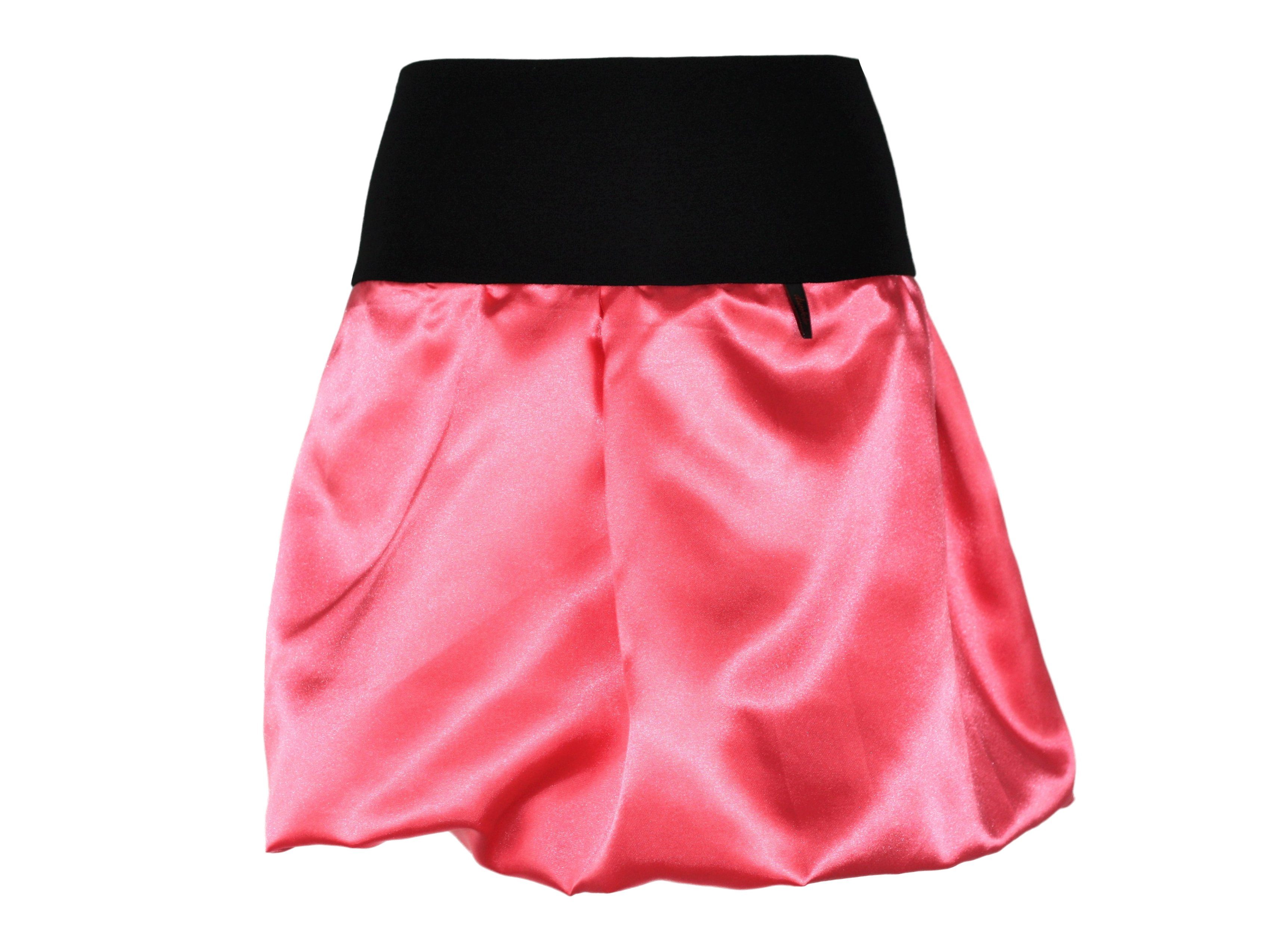 dunkle design Ballonrock Satin 51cm oder Mini 45cm Farbwahl elastischer Bund Pink